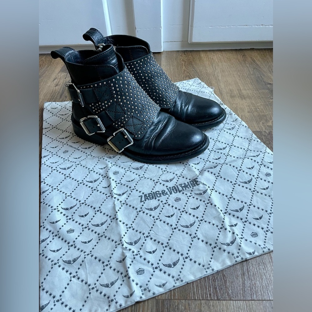 Zadig & Voltaire studded ankle boots - Picture 14 of 16